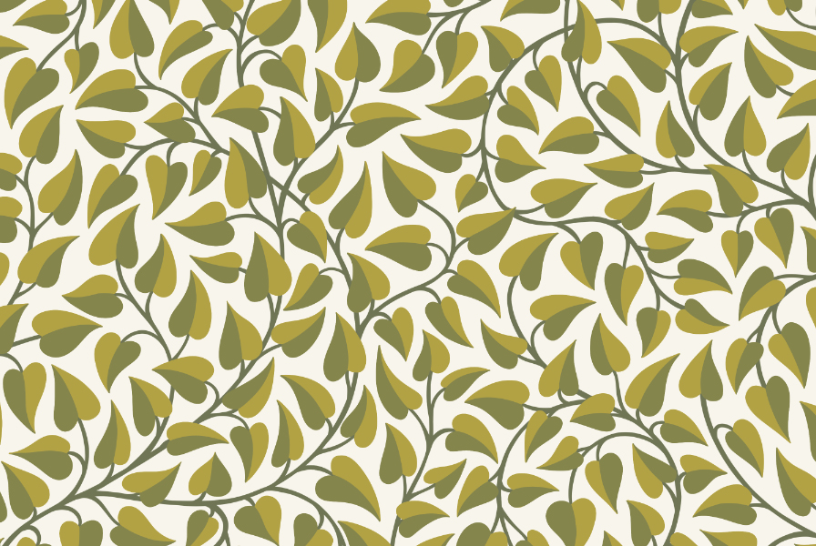 tangled ivy green - grandma garden collection - pattern design