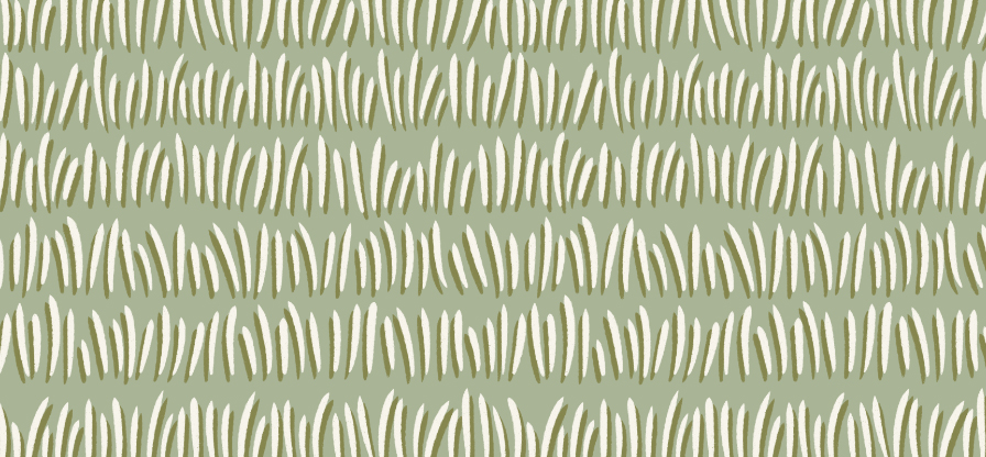 herbs sage green - grandma garden collection - pattern design