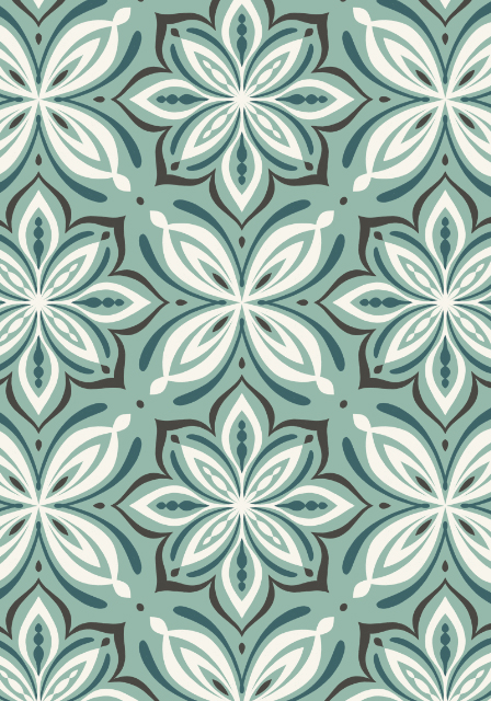 vintage tiles - grandma garden collection - pattern design