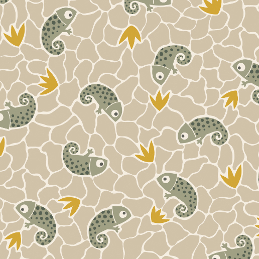 desert chameleons - desert textures collection - pattern design