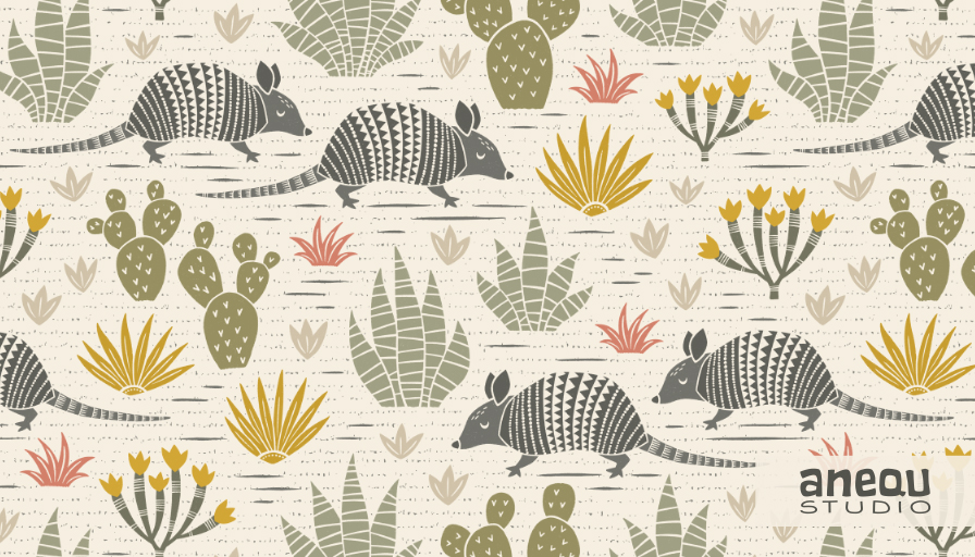 armadillo landscape - desert textures collection - pattern design