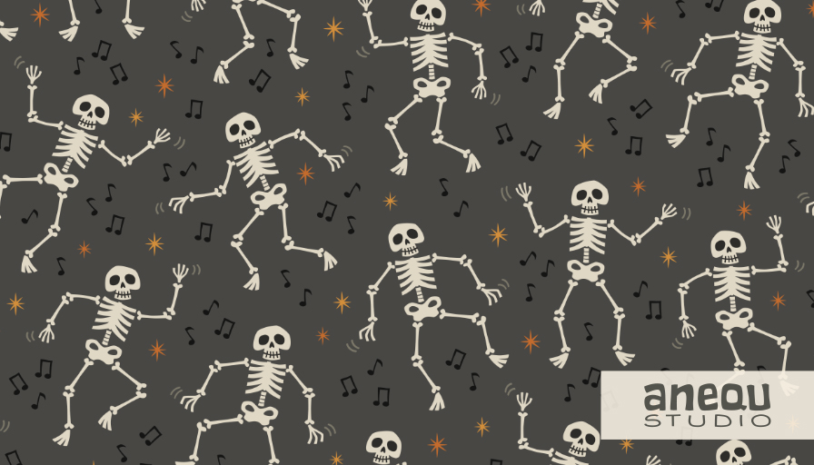 bones dance - monster party collection by Anequ Studio