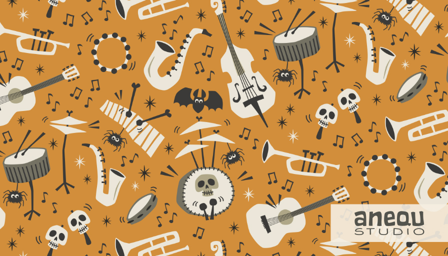 enchanted orchestra - monster party collection by Anequ Studio